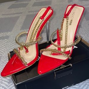 Red stiletto heels